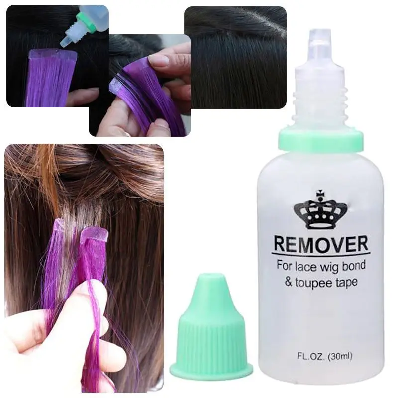 1 Bottle 30ml Hair Glue Remover Adhesives Remover Tape Hair Extension Tool Double-Sided Wig Glue Remover For Lace Frontal Wig