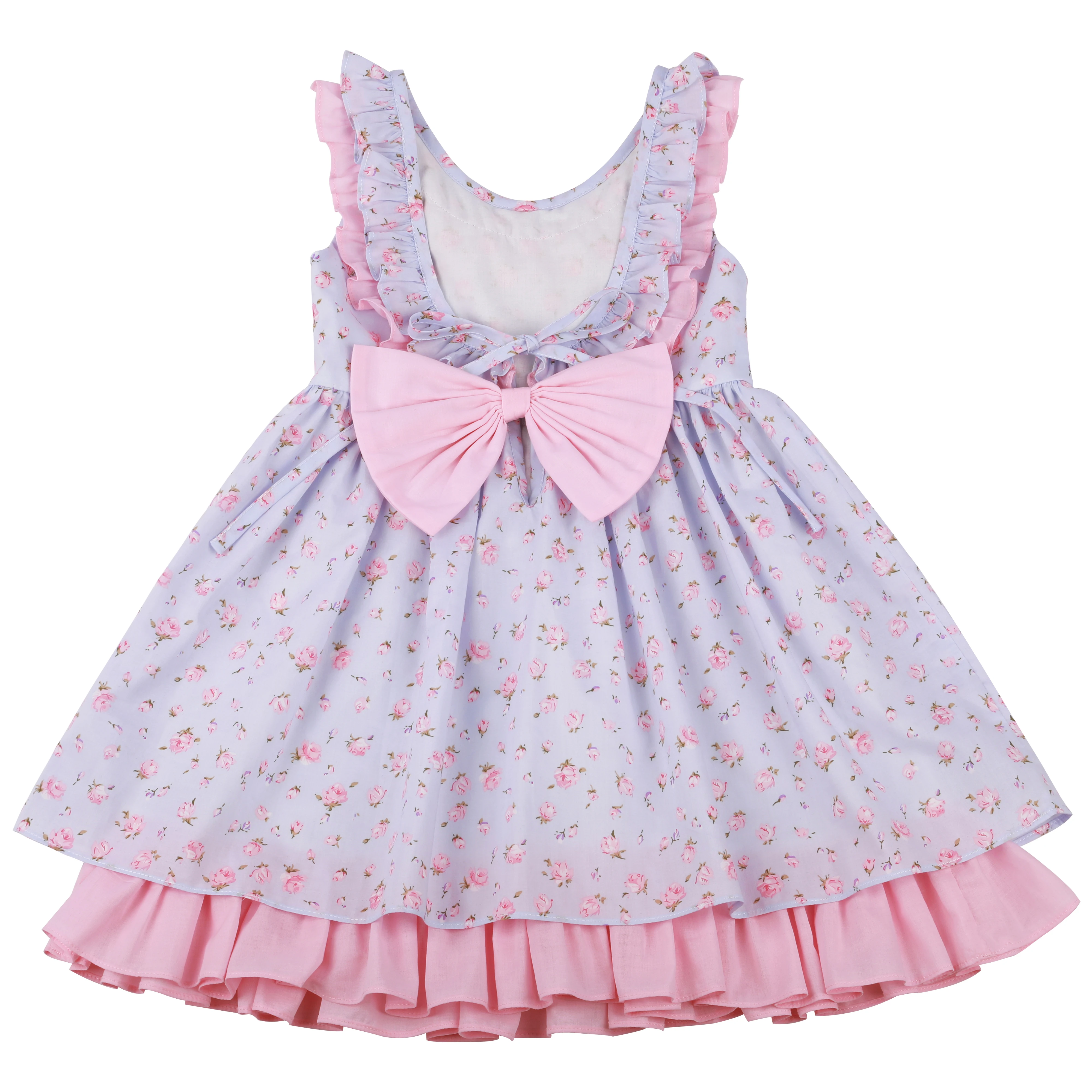 Flofallzique 2020 Petal Collar Summer Cotton Vintage Floral Cute Toddler Girls Dress for Party Casual Outdoors 1-8Y | Детская одежда и