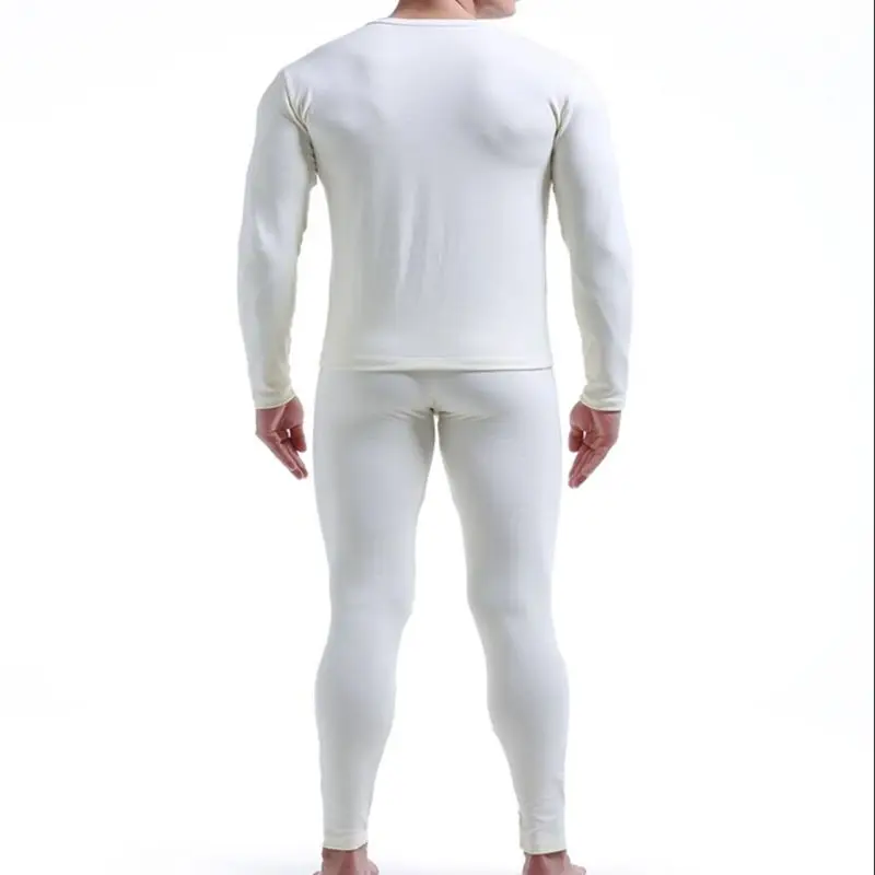 Мужские теплые кальсоны комплект нижнего белья брюки и рубашка с защитой от