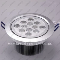 12w dimmable high power 12 led recessed ceiling down cabinet light fixture downlight spotlight bulb lamp warmpure white