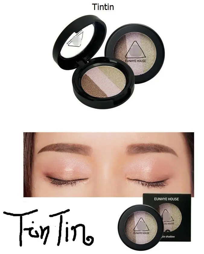 Hot 3 - color Pearlescent Eye Shadow Set Silty Fine Moist Shine Highly Fit Three-dimensional Brand Five Optional |