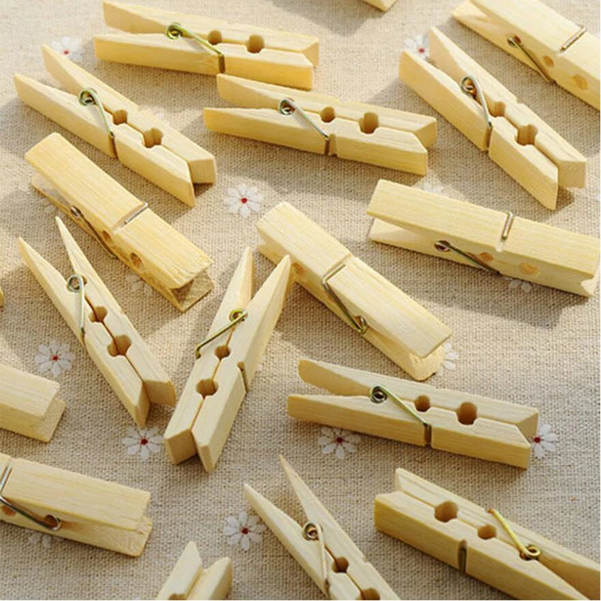 20 шт./компл. многофункциональные деревянные Мини-прищепки из бамбука лучшего