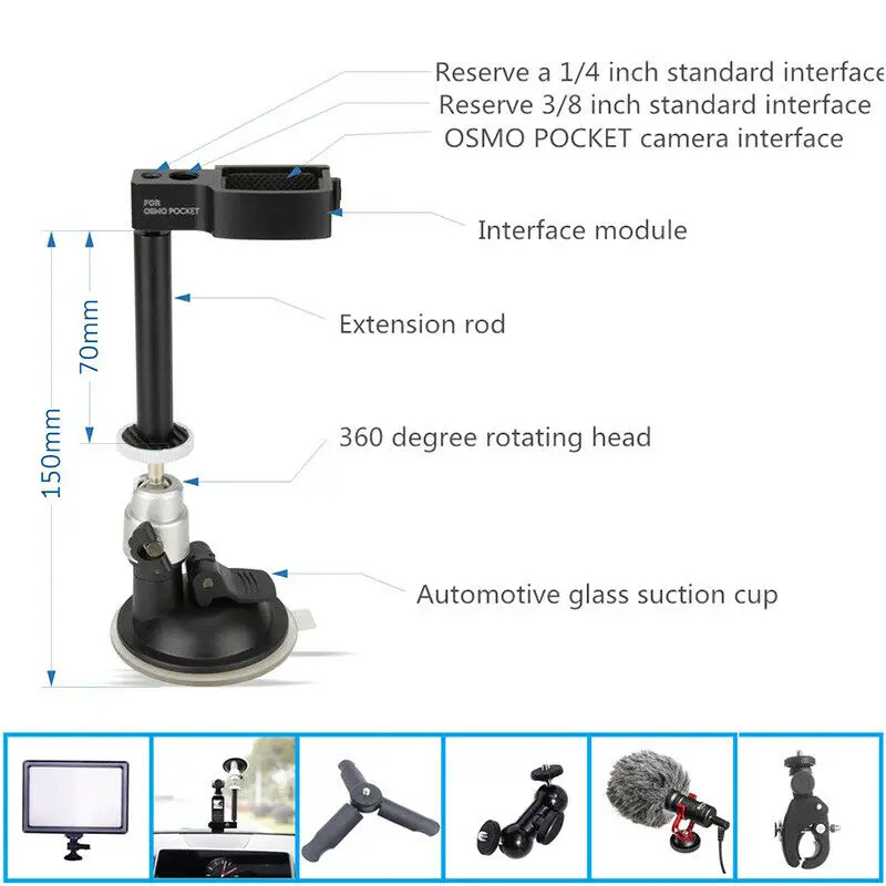 DJI OSMO Карманный карданный расширительный аксессуар кронштейн для автомобиля |