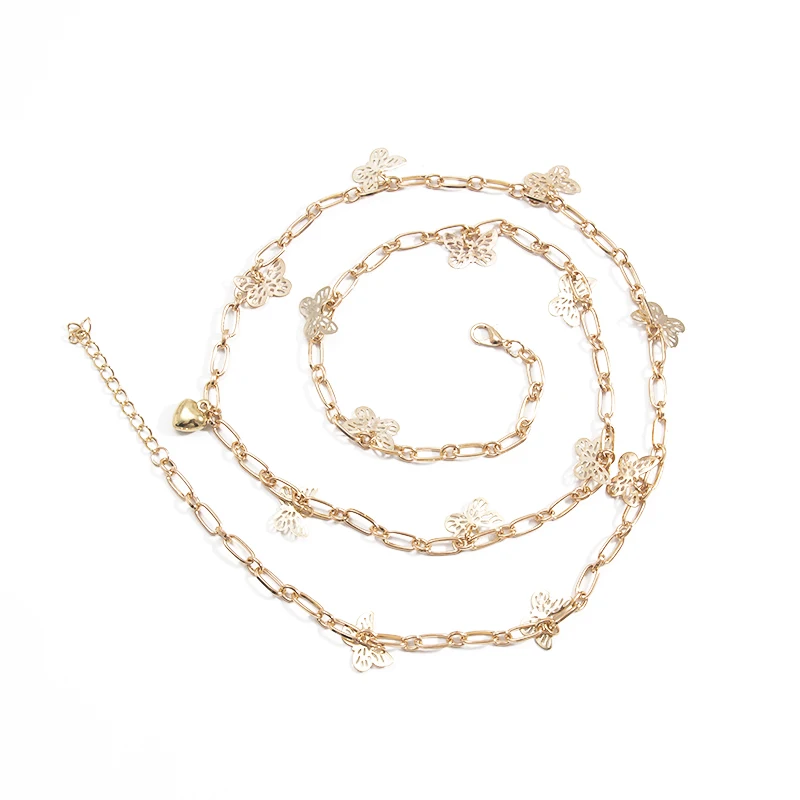 New Body Jewelry Simple Sexy Butterfly Bikini Belly Waist Chain 1K3033