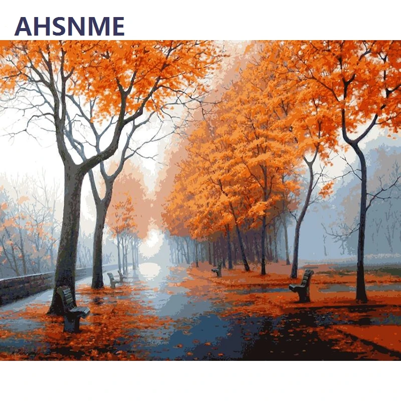 AHSNME Нотр-Дам полуфабрикат ручной Diy картина маслом наборы настенное искусство картина домашний Декор Детский рисунок Обучающий набор 140 - Цвет: 141