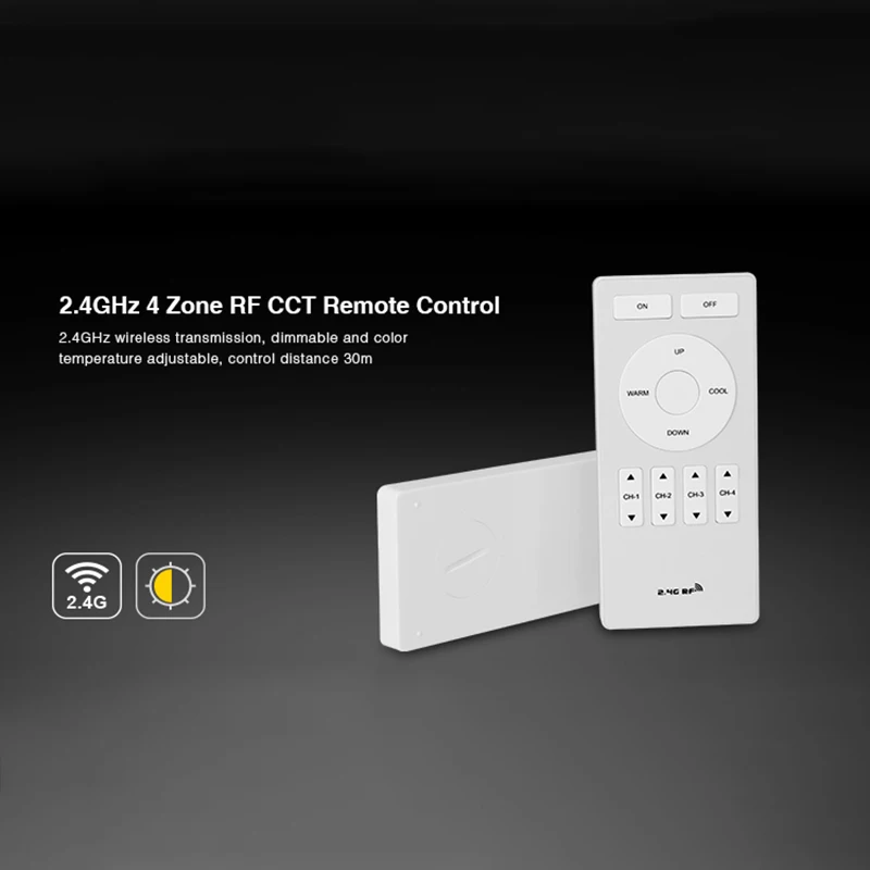 Milight FUT005 2 4G 4-зоны RF CCT двойной белый пульт дистанционного управления с