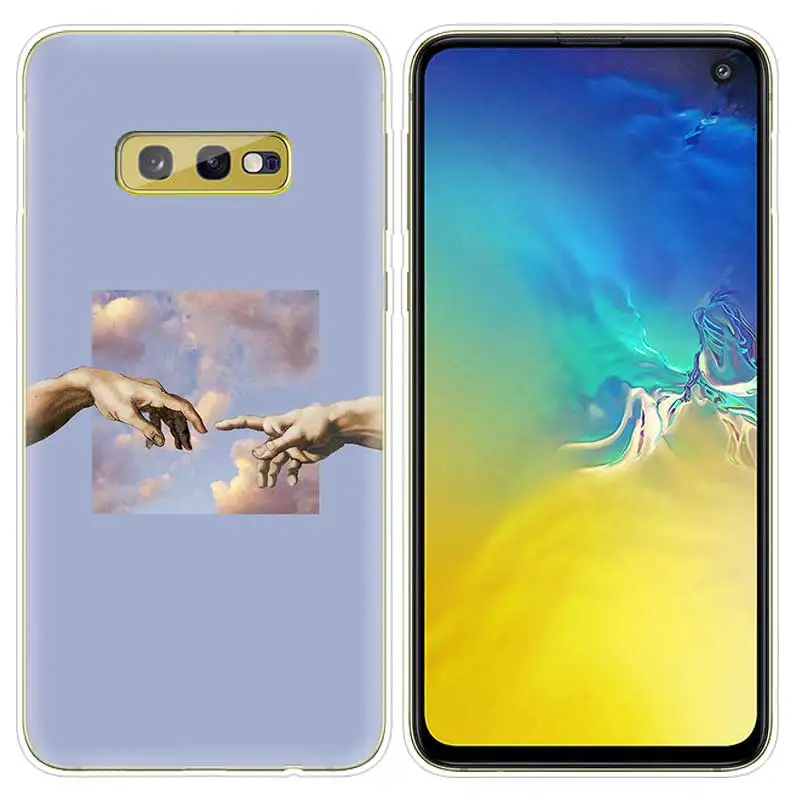 SK-003 Силиконовый чехол для samsung Galaxy S10 S10e S8 S9 J4 J6 A6 A8 плюс 5G M30 M20 M10 A50 A30 A10 крышка», «Микеланджело»/бронзовая скульптура эстет - Цвет: SK-003