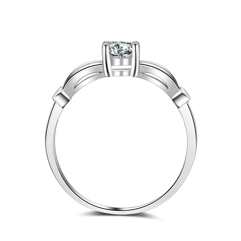 5 мм Центр камня ретро кольцо ювелирный дизайн Оригинальное Женское Обручальное