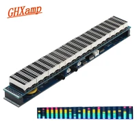 ghxamp multicolor 20 segment led music spectrum amplifier level 10 usb 5 12v power supply clock function finished new