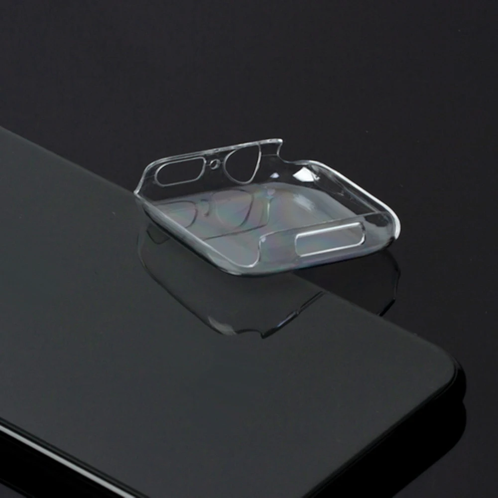 Чехол для часов Apple Watch Series 4 3 2 1 чехол 40 мм 44 тонкий из ПК мягкий прозрачный