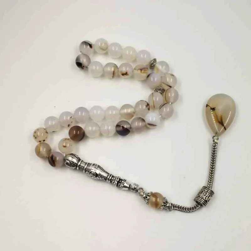 Натуральные агатные камни Tasbih 33 66 99 бусин роскошные четки для мужчин