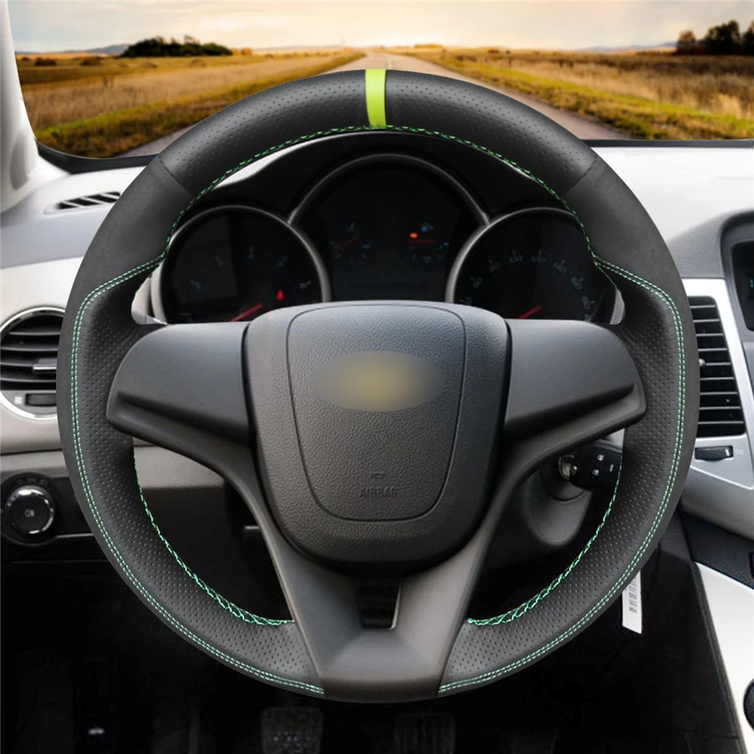 MEWANT мягкая черная замша из натуральной кожи для Chevrolet Cruze Aveo Orlando Holden Ravon R4|Чехлы на
