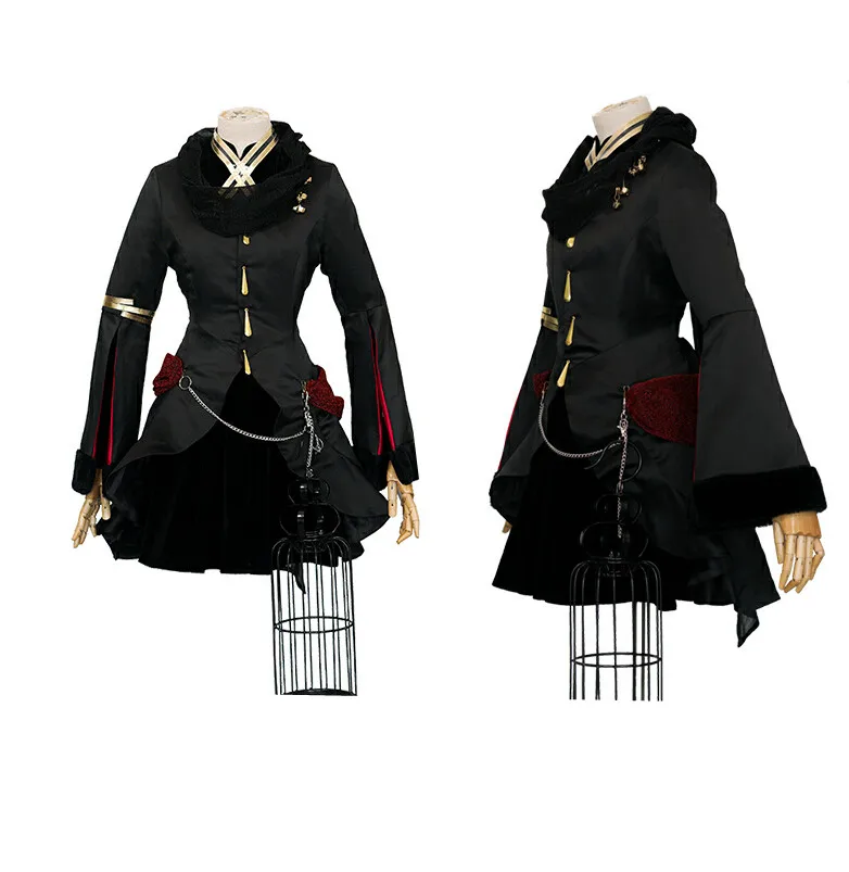 FGO Fate/Stay Night Fate/Zero Ereshkigal Косплей Костюм Черное платье аксессуар 2 серьги для выбора