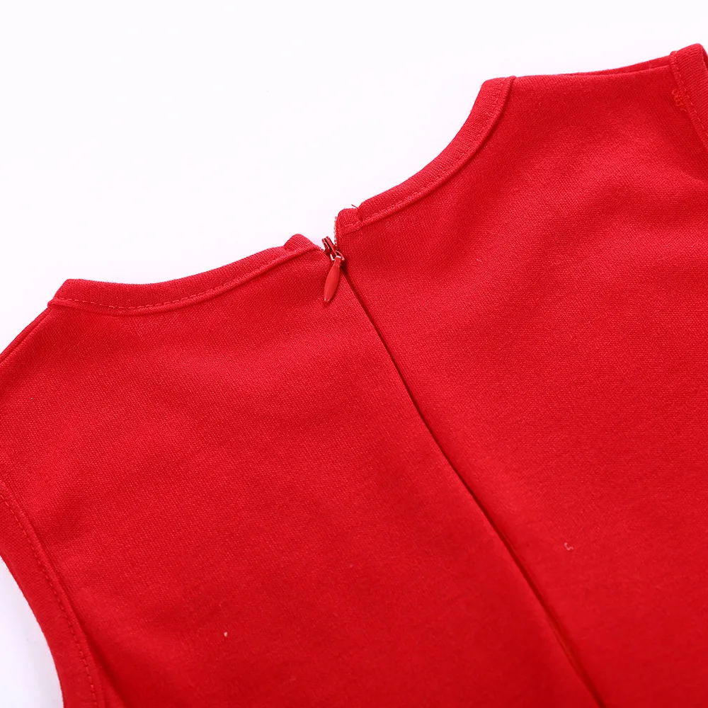 PPXX New RED Girl Women Dress Summer Beach mother daughter dresses Casual Family Matching Clothes outfits Look | Мать и ребенок