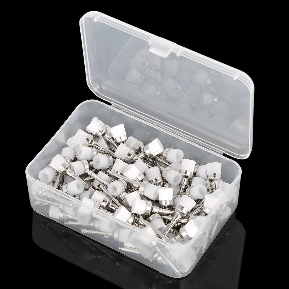 100 шт. зубная полировальная щётка для пророчества зубной инструмент Устройство