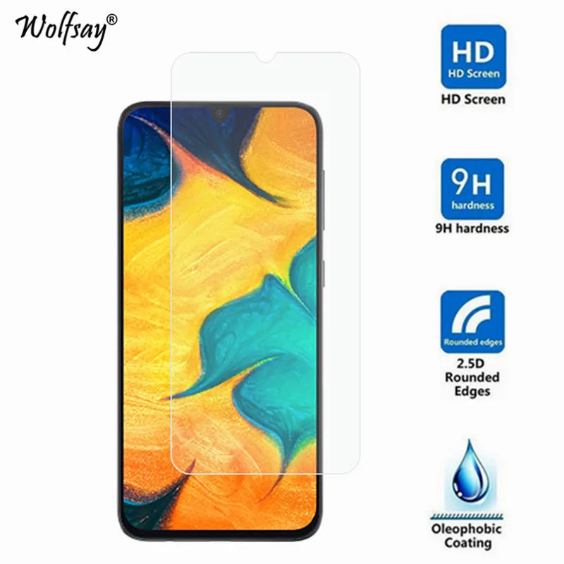2 шт Стекло для Samsung Galaxy A30 протектор экрана закаленное стекло стеклянная пленка
