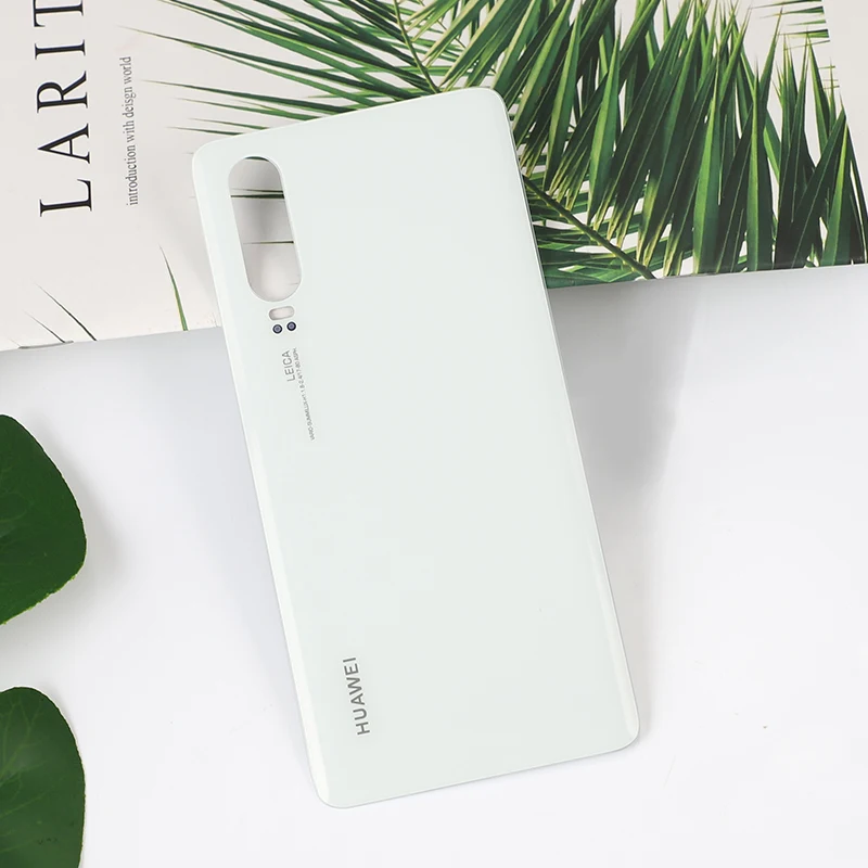White Официальный корпус батареи для huawei P30 Pro Чехол закаленное стекло задняя часть для huawei P30 Pro - Цвет: White