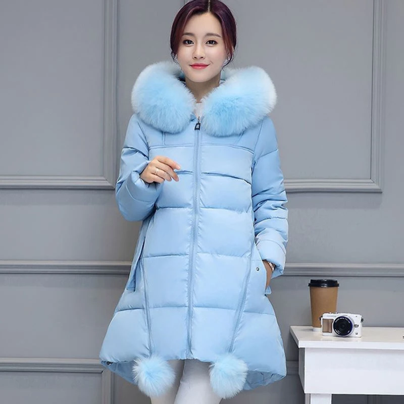 Cotton Winter Jacket Women Coat Parka Hooded Warm Plus Size 6XL Outerwear fur collar Manteau Femme MY48|Женские парки| |