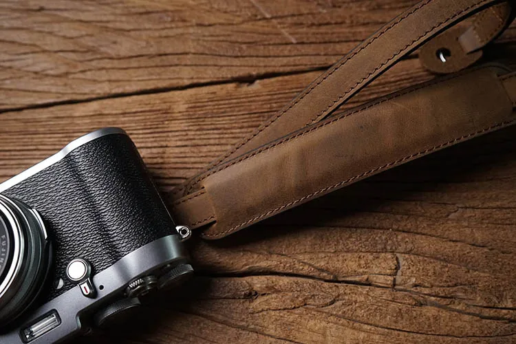 Ручной работы из натуральной кожи ремень для камеры плечевой ремень для Canon Nikon sony FUJI Fujifilm Leica Pentax
