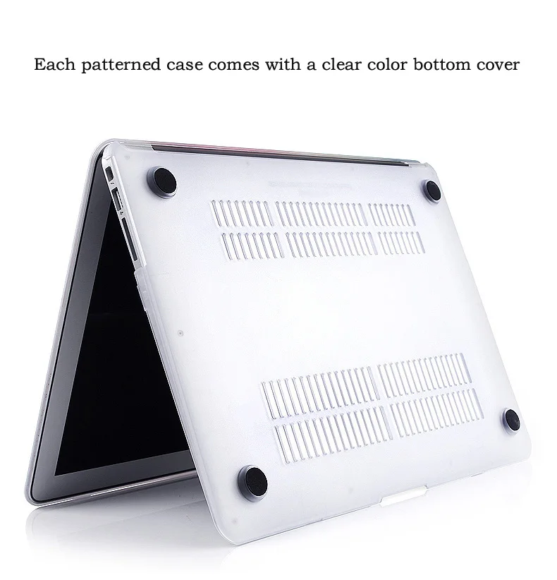 

New Color pattern Print Hard Case For Apple Macbook Air Pro Retina 11 12 13 Retina 15 Laptop Bag For Mac book 13.3 inch Cover PC