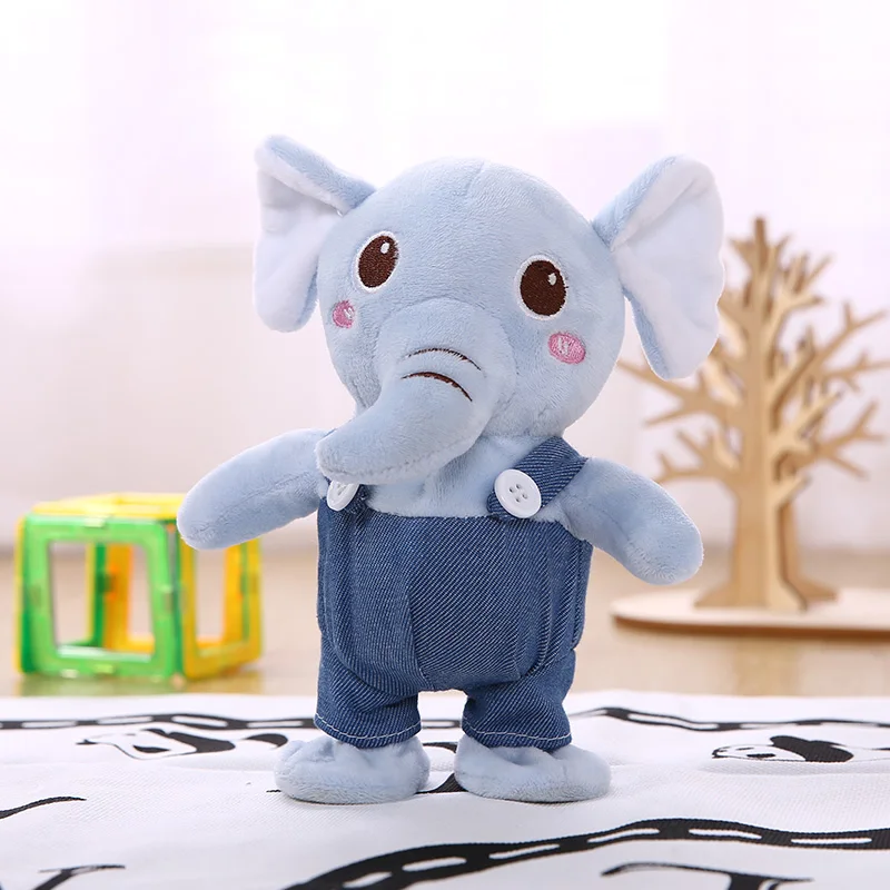 Звукозапись научный язык Kawaii набитый ходячим слоном говорящим животным