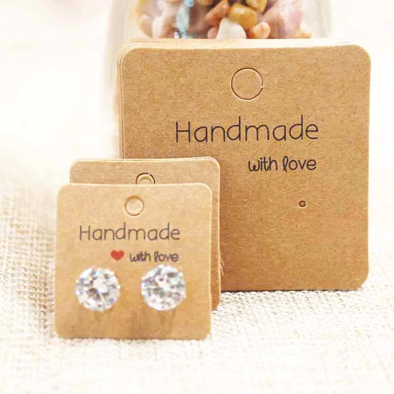 Бирка для посылка жек ручной работы любовь 100 шт. в лоте|handmade earring cards|mulitetag tag |