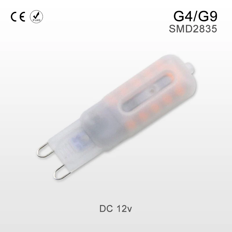 Низкая Напряжение DC12V G9 светодиодный лампы в форме свечи с эффектом пламени SMD2835