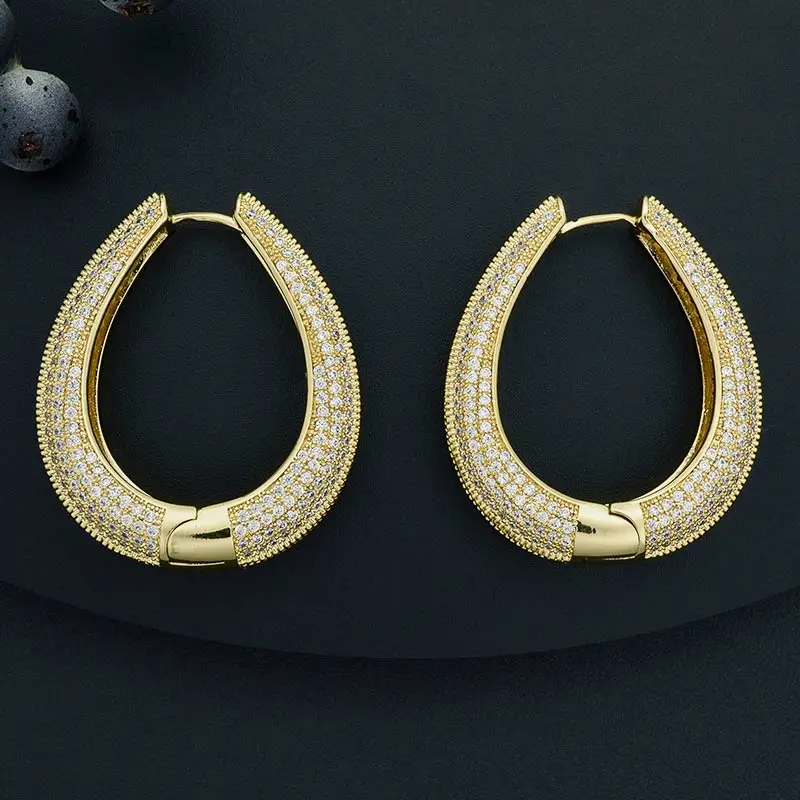 Роскошные плетеные серьги ModemAngel с разноцветными микро фианитами женские