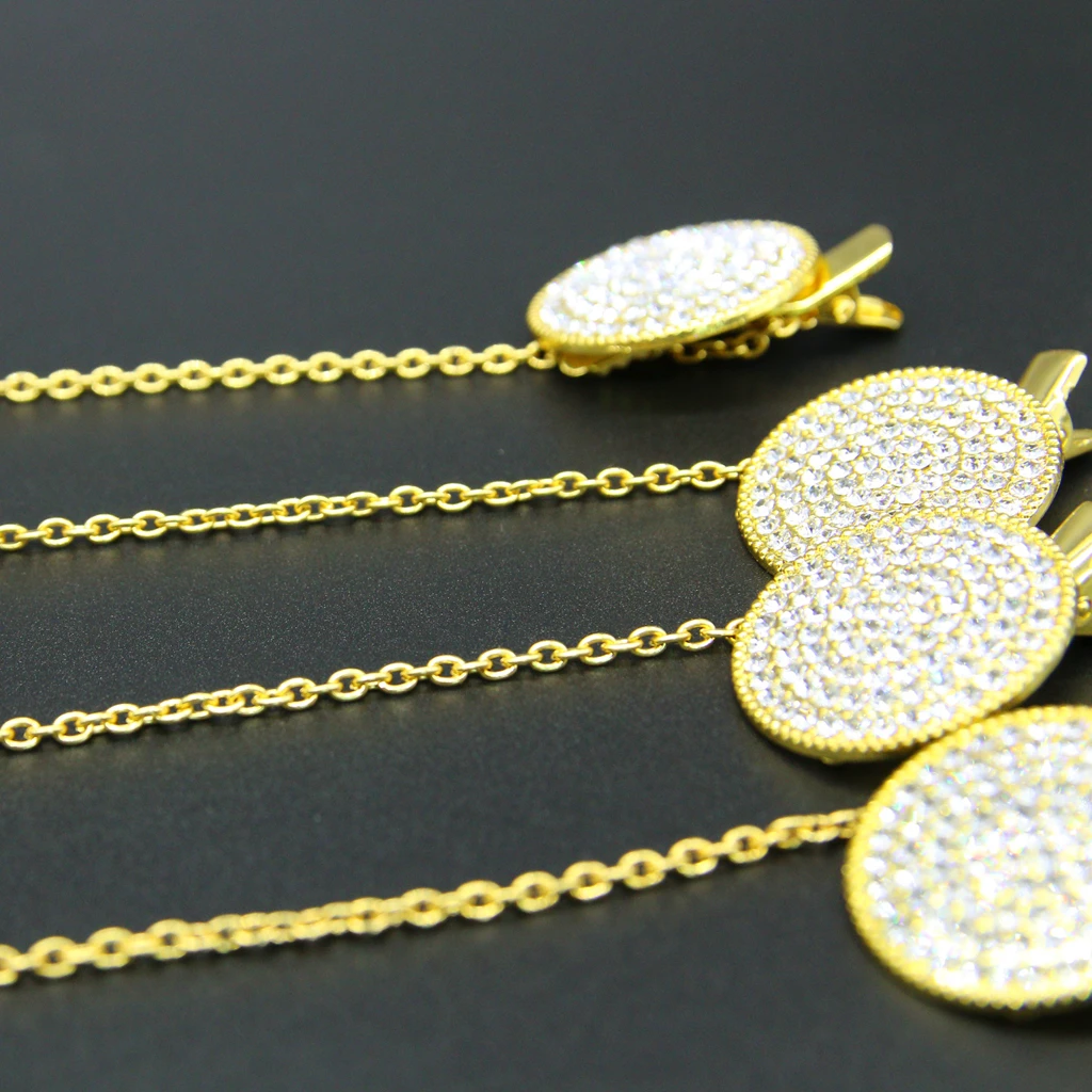 Роскошная синяя корона Baby Bling Соска и соска-клипса Baby Registry Gift Пустышка Блеск унисекс Подарок для душа ребенка