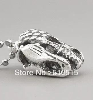 Regalrock броши в виде ящерицы череп ожерелье с подвесками форме динозавров|pendant
