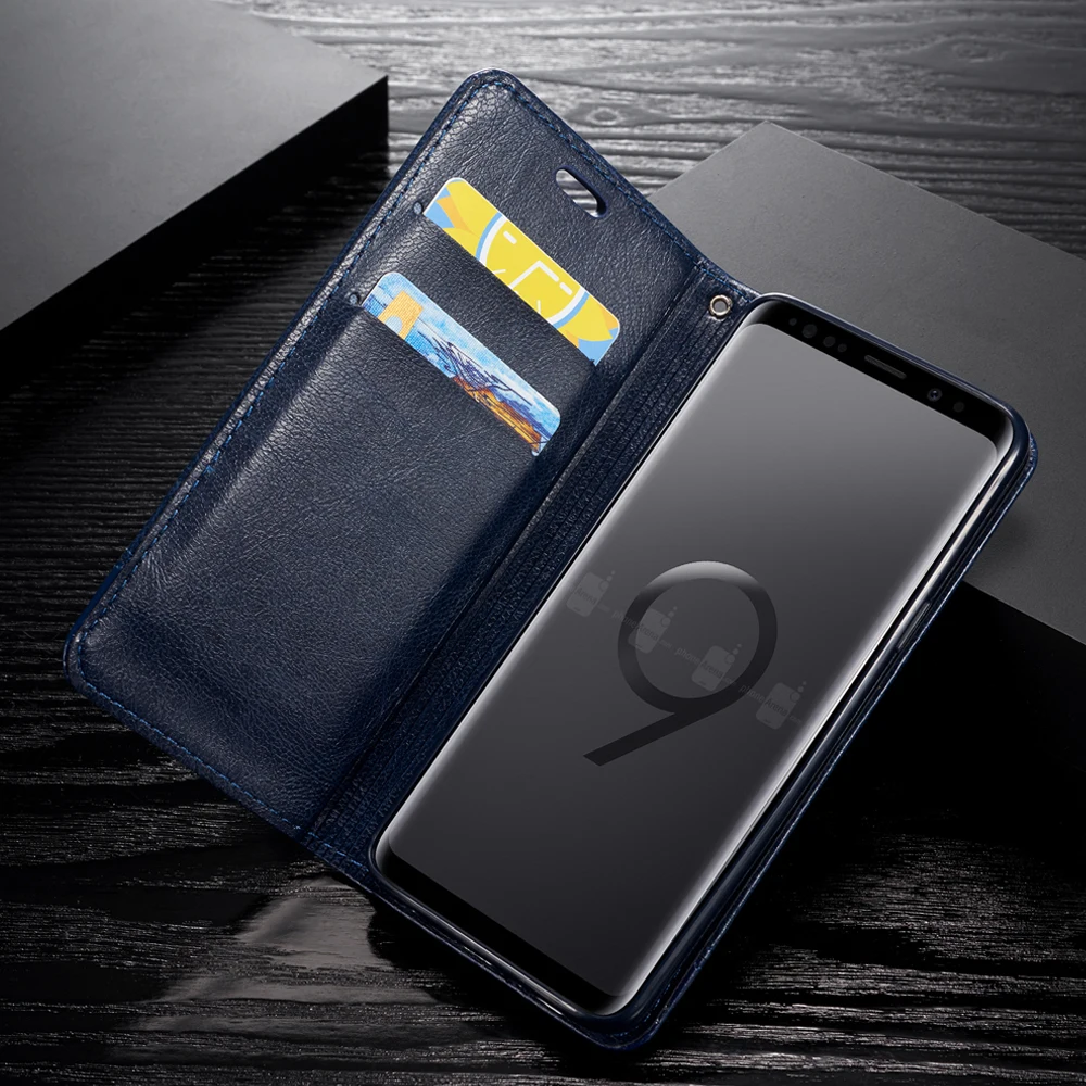 Магнитный кожаный флип-чехол для Samsung Galaxy S20 Ultra S7 S6 edge S8 S9 S10 Plus роскошный