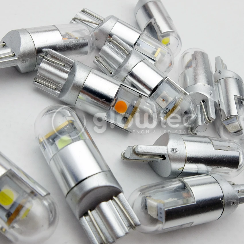 Акция 2 шт. T10 3SMD 3030 3 Вт указатель поворота лампа для багажника чтения 12 В белый