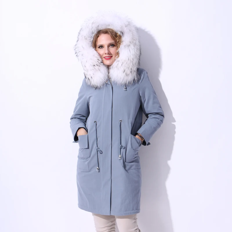 (Топ Мех животных mall) европейские зимние Для женщин Мужские парки Пальто для