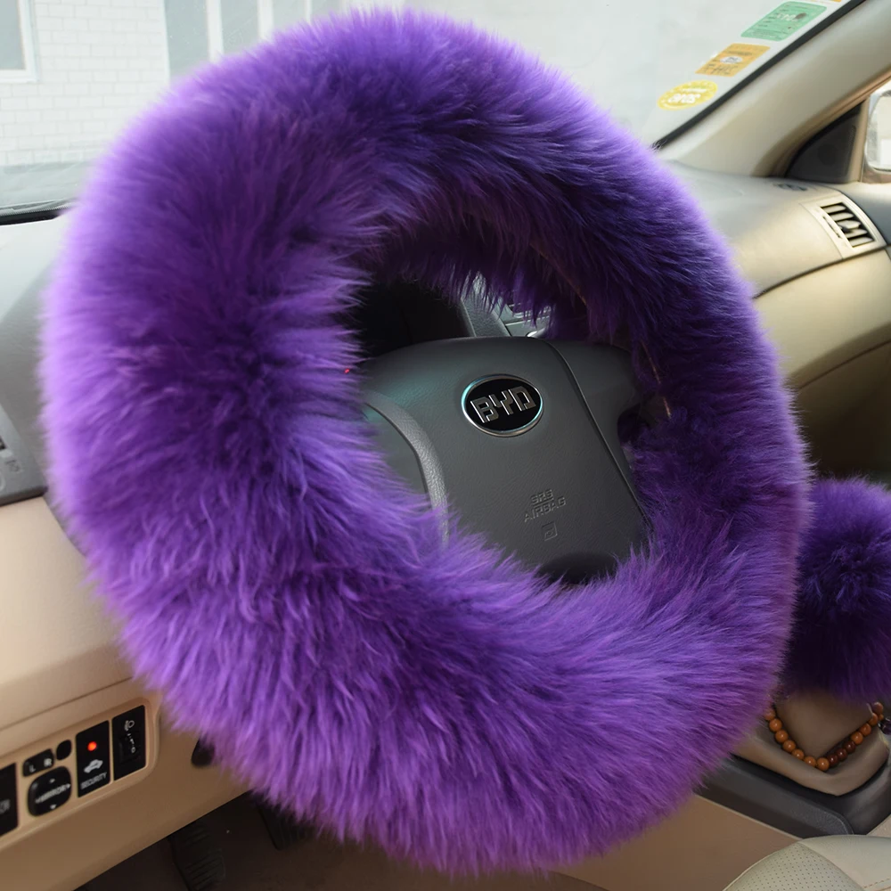 Чехлы зимние теплые из австралийской шерсти чехол на руль овчины для руля