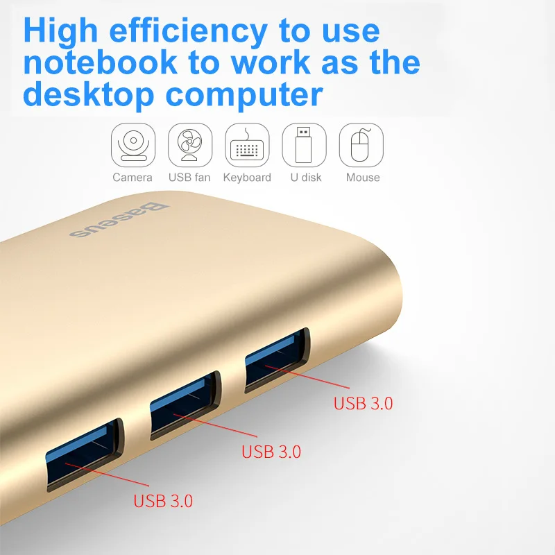 Серый 8 в 1 USB Type C 3 концентратор для до 0/4 K HDMI/RJ45 Ethernet/Micro SD TF кардридер/USB OTG