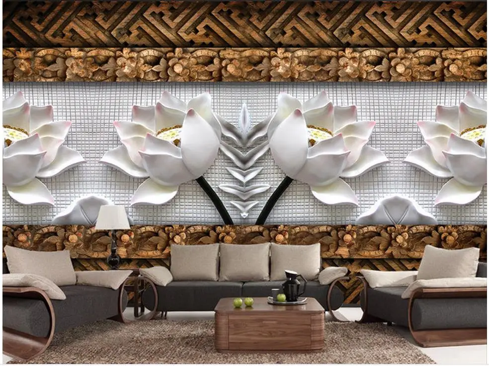 Пользовательские 3d обои пользовательские фото фон для телевизора рельефные