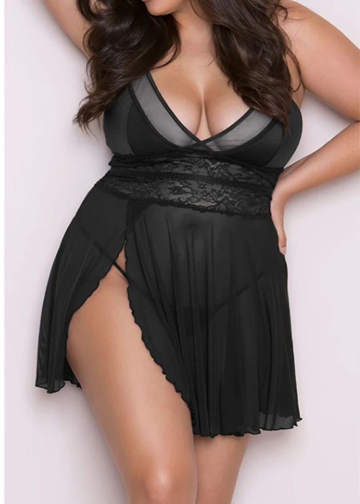 XS XL XXL 3XL 4XL плюс размер сексуальное нижнее белье для женщин эротический ночной комплект мягкий для девочек прозрачный сексуальная ночная рубашка
