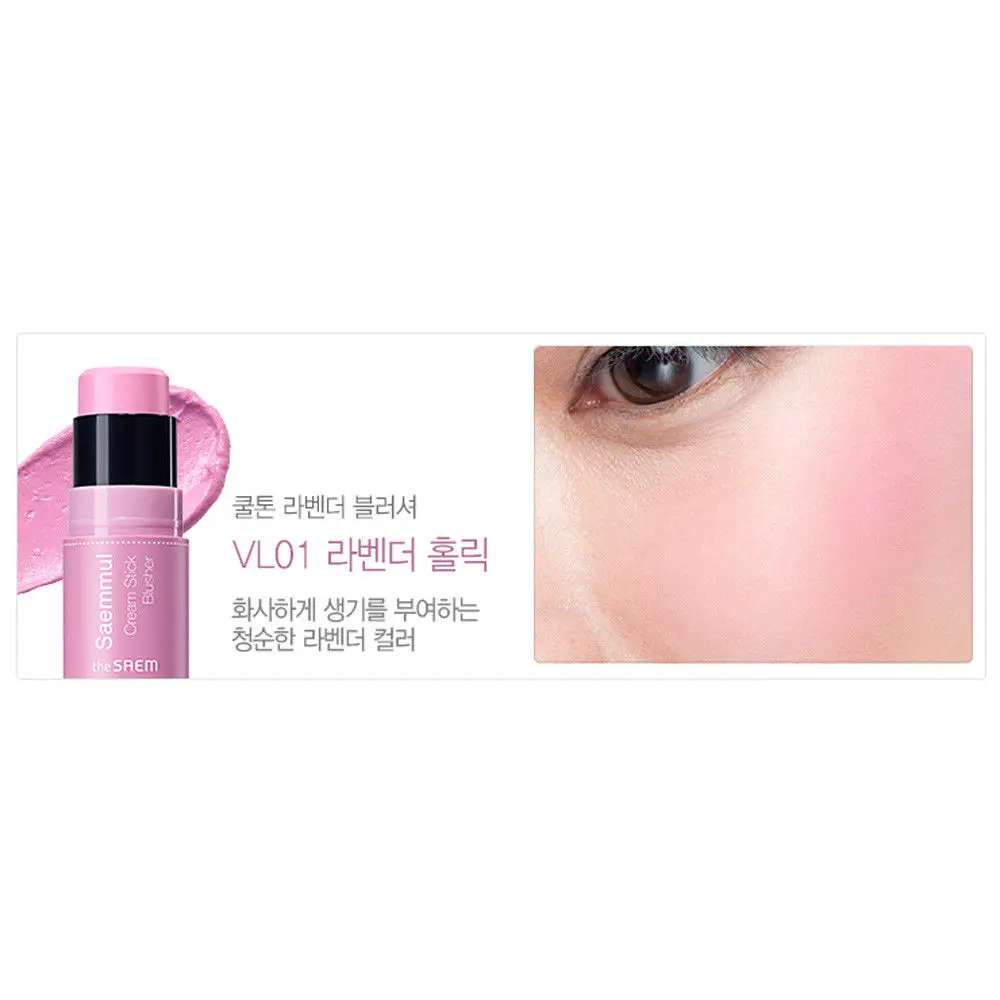 Blusher VL01 The SAEM Saemmul крем-палочка Румяна 8 г консилер для контуринга лица хайлайтеры бронзаторы матовый затенение макияж Корея Косметика - Цвет: Blusher VL01