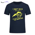 Лидер продаж, летняя модная футболка для походов на горы, Мужская футболка, Мужская футболка, 100% хлопок, дышащая Футболка с принтом, свитшоты