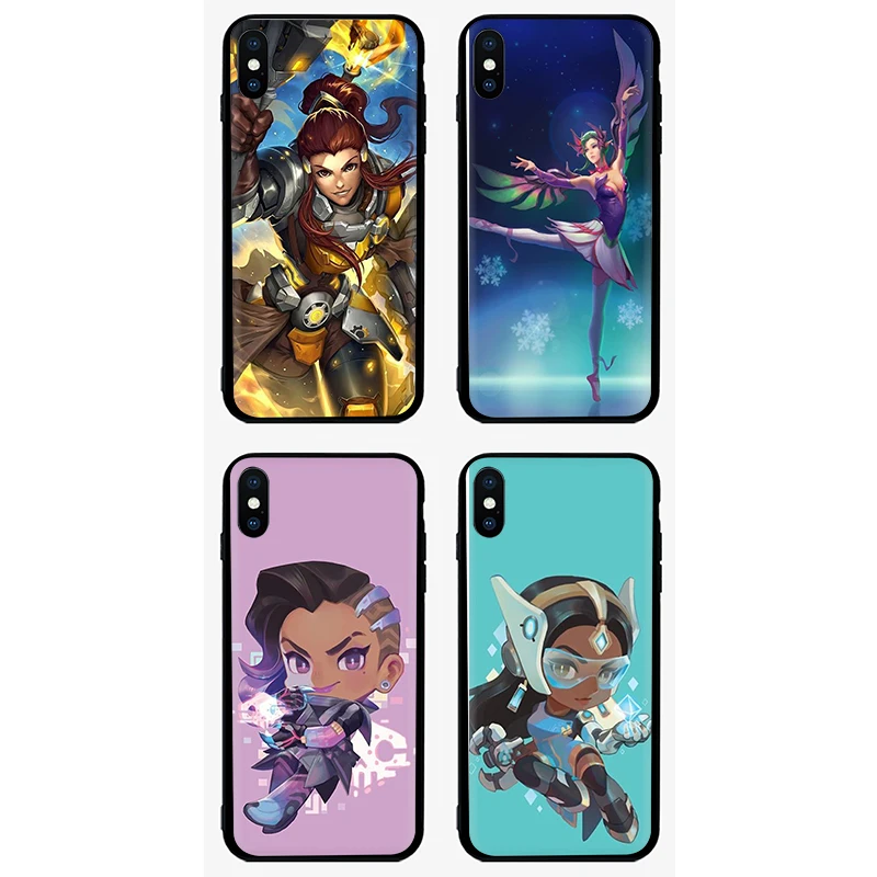 Мягкий чехол для телефона Overwatch OW для iphone 5 5S 6 6S Plus 7 8 Plus X XR XS 11 Pro Max