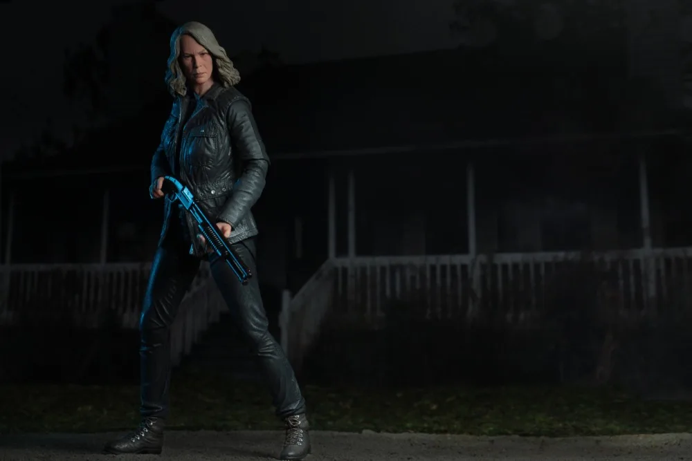 NECA Хэллоуин конечной Лори стробе Майкл Майерс Тыква с светодиодный свет Фигурки игрушки куклы Gife