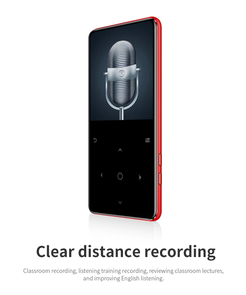 MP3 плеер Bluetooth с динамиком HI FI Flac плеер есть динамик тонкий Walkman костюм для бега ходьбы скалолазание 8 г 16 г 32 г 40 ГБ