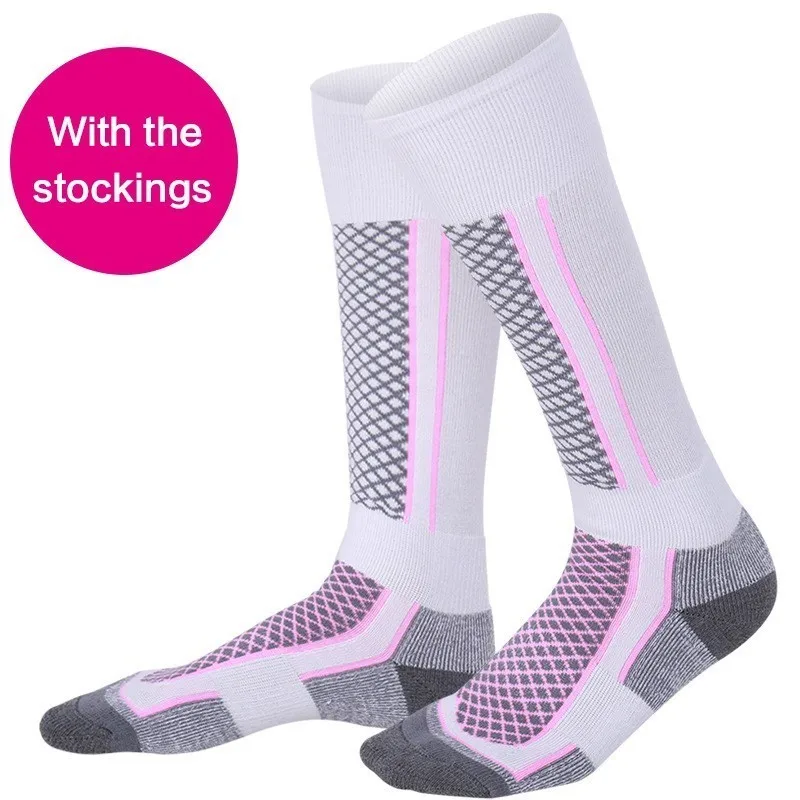 Women EU 33-39 pink- Зимние мужские и женские теплые носки, Плотные хлопковые теплые длинные носки, дышащие мужские носки для взрослых, Calcetines Hombre, высокое качество - Цвет: Women EU 33-39 pink-