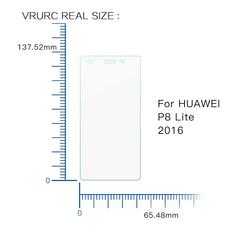 Vrurc 9H tempered glass for Huawei Honor 3C 3X 4C Pro 5C 5X 6 6S 6X 7 8 Screen Protector protective P8 lite 2016 | Мобильные