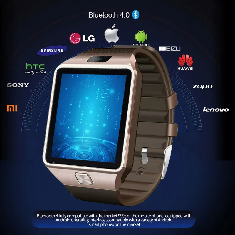 Марка светодиодный электронный умный наручные Водонепроницаемый золото Спорт