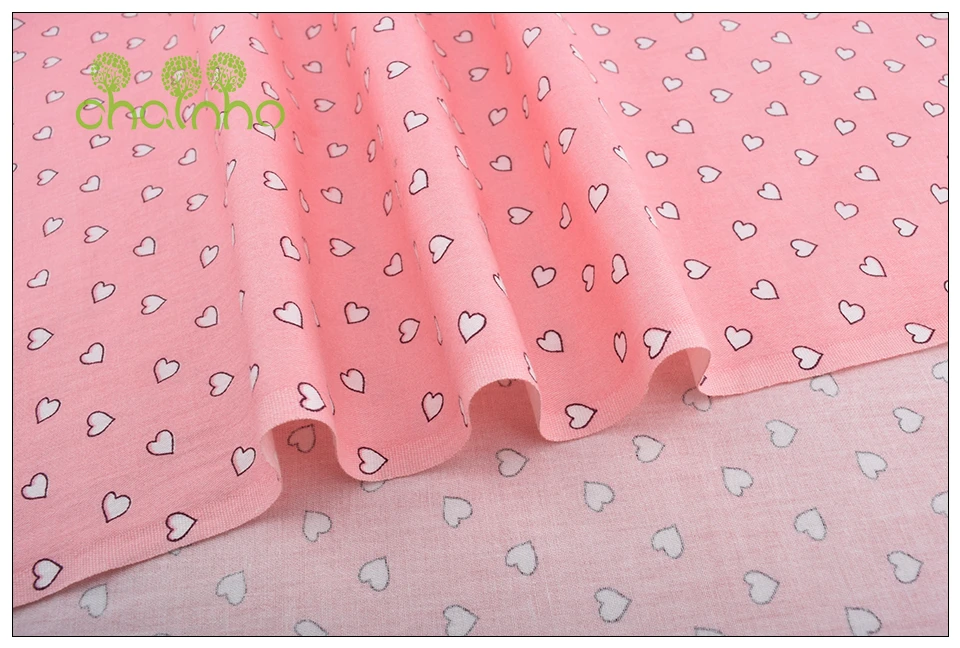 Серия Chainho, Sheep& Peach& Flamingo, саржевая хлопковая ткань с принтом, для рукоделия, шитье, простыня для ребенка и ребенка, материал подушки, 50x160 см