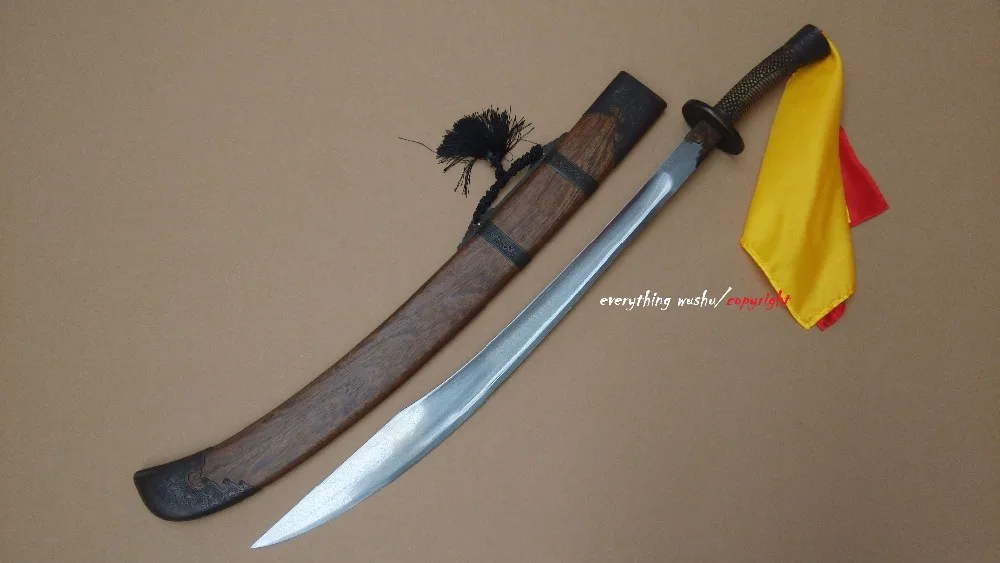 Высококачественные антикварные широкие мечи Wushu коллекция мастеров Ox Tail Dao Niuwei