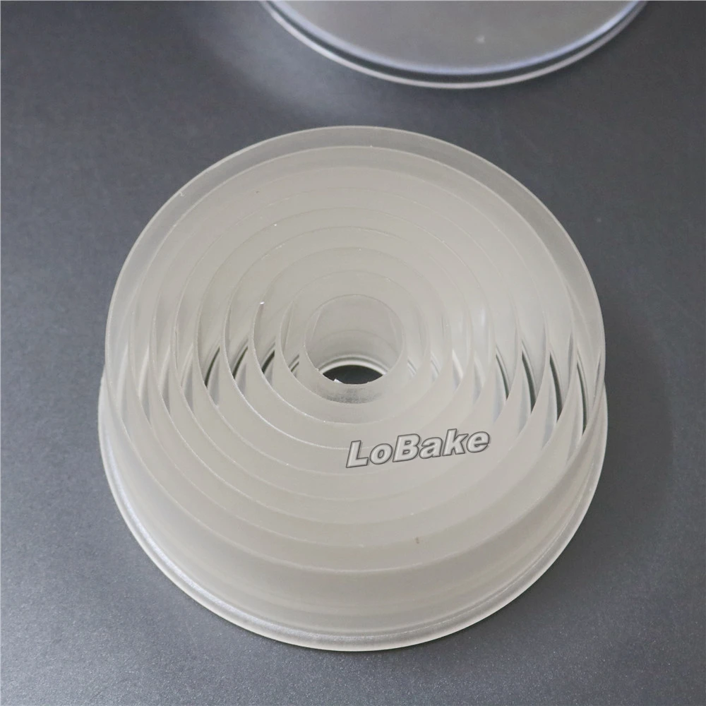 (9 шт./компл.) круглая форма с плоским краем из поликарбоната пластика помадки