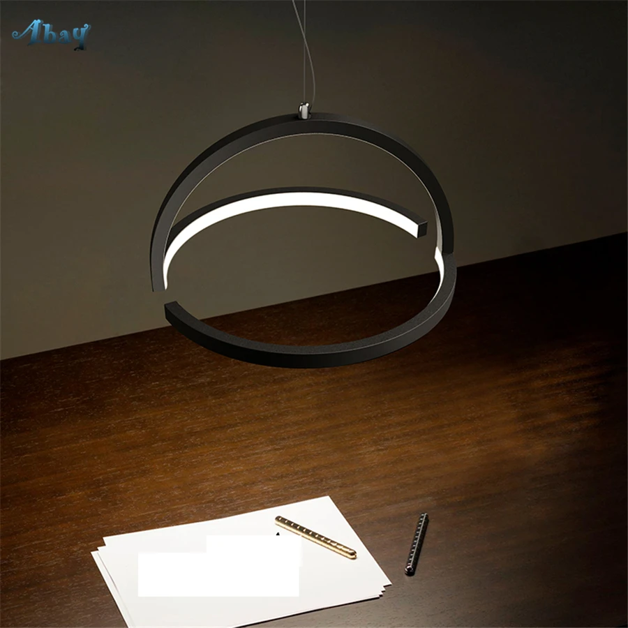 Современный комбинированный дизайнерский подвесной светильник с кольцом