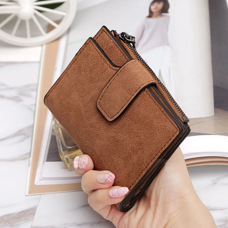 Женские короткие кошельки из искусственной кожи женский модный маленький